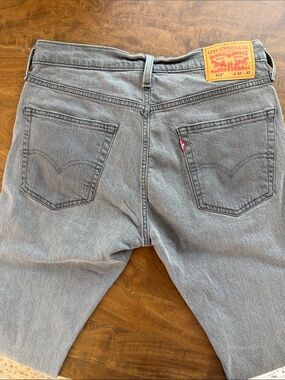 Levi's Gray 513 Straight Jeans